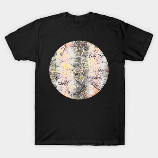 Colourful gradient unique flowers leopard stripes abstract modern 284 Pattern T-Shirt